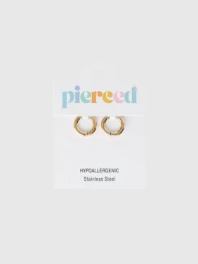 Σκουλαρίκια Huggie Pierced Co Gold 8Mm