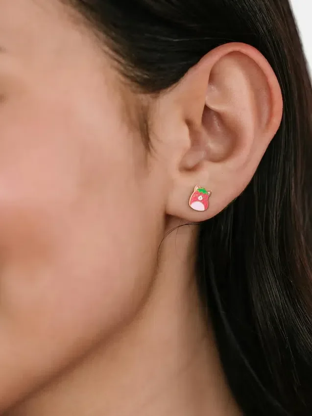 Σκουλαρίκια με βιδωτό κούμπωμα «Olma» της Pierced Co Squishmallows