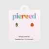 Σκουλαρίκια Pierced Co Pea Pod / Tomato με βιδωτό κούμπωμα