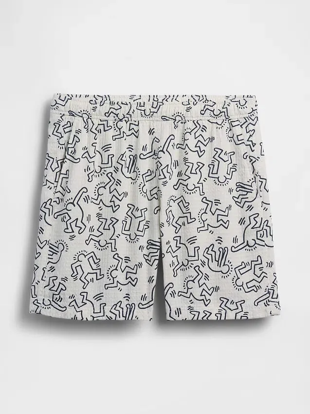 Σορτς «Keith Haring» με υφή