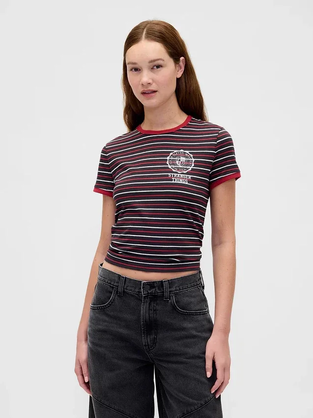 Stranger Things Οργανικό βαμβακερό Vintagesoft κοντό T-shirt