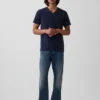 Τ-shirt από βαμβακερό τζέρσεϊ με V-neck