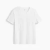 Τ-shirt από βαμβακερό τζέρσεϊ με V-neck