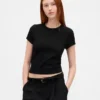 T-shirt για μωρά με πλέξη «waffle»