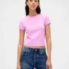 T-shirt για μωρά με πλέξη «waffle»