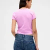 T-shirt για μωρά με πλέξη «waffle»