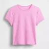 T-shirt για μωρά με πλέξη «waffle»