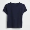 T-shirt για μωρά με πλέξη «waffle»