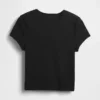 T-shirt για μωρά με πλέξη «waffle»