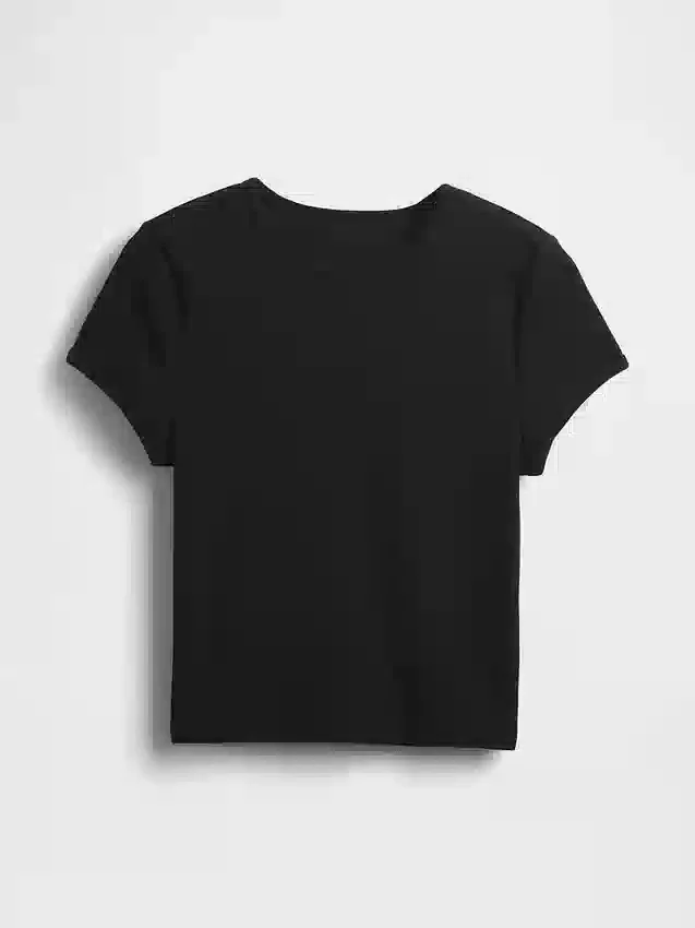 T-shirt για μωρά με πλέξη «waffle»