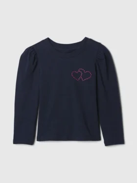 T-shirt για βρέφη & νήπια με φουσκωτά μανίκια για συνδυασμούς