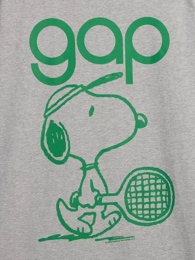 T-shirt με χαλαρή γραφική εκτύπωση και λογότυπο Snoopy