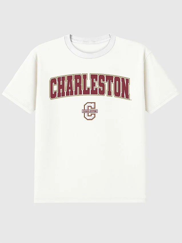 T-shirt με δευτερεύον γραφικό: το Arch Logo του College of Charleston