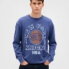 T-shirt με γραφικά Nba New York Knicks σε κοντό μήκος