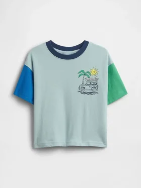 Τ-shirt με γραφικά, oversized, για βρέφη & νήπια