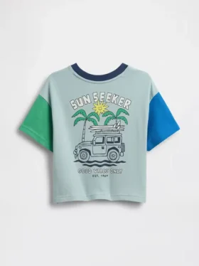 Τ-shirt με γραφικά, oversized, για βρέφη & νήπια
