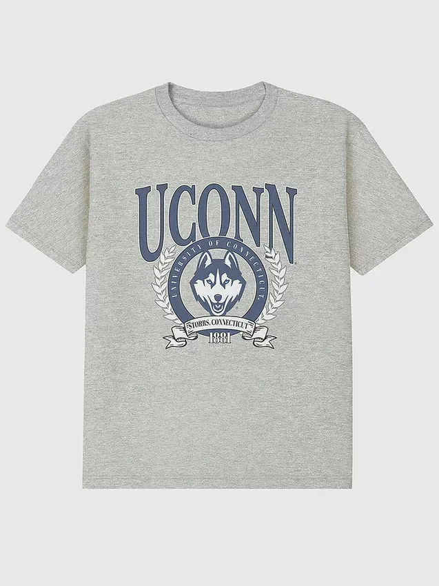 T-shirt με γραφικό Laurel Crest του UConn