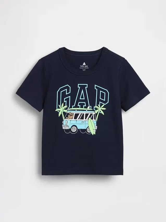 Τ-shirt με γραφικό λογότυπο για βρέφη & νήπια