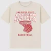 Τ-shirt με γραφικό το καλάθι μπάσκετ του San Diego State University