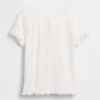 Τ-shirt με κεντήματα και ραβδωτό ύφασμα για βρέφη & νήπια
