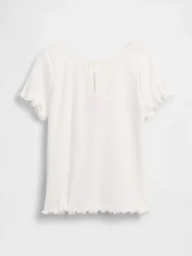 Τ-shirt με κεντήματα και ραβδωτό ύφασμα για βρέφη & νήπια
