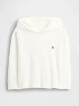 Τ-shirt με κουκούλα από βιολογικό βαμβάκι για βρέφη & νήπια