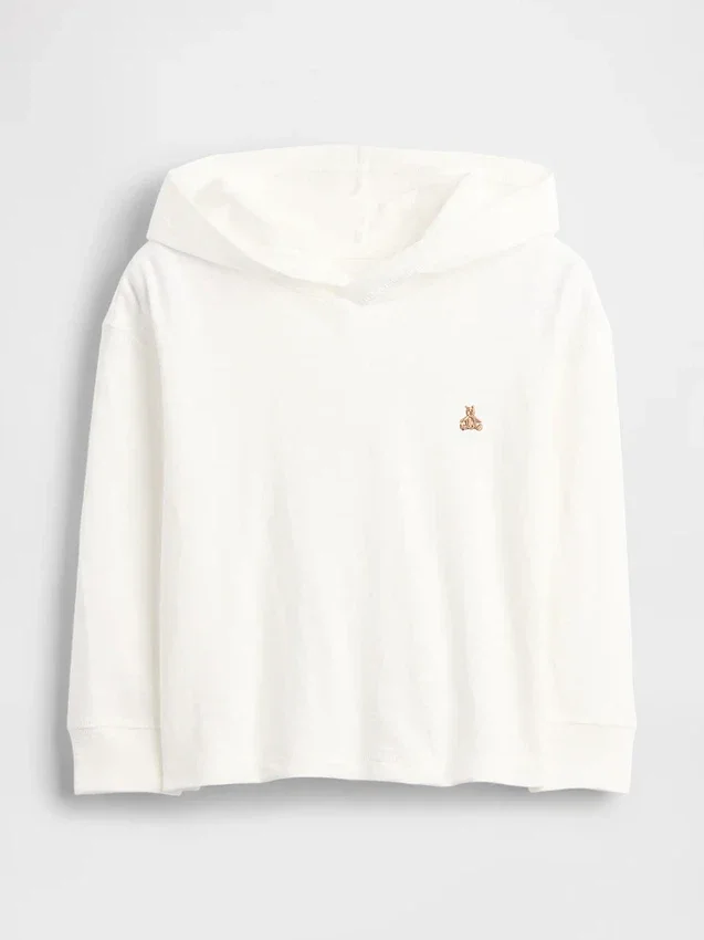 Τ-shirt με κουκούλα από βιολογικό βαμβάκι για βρέφη & νήπια