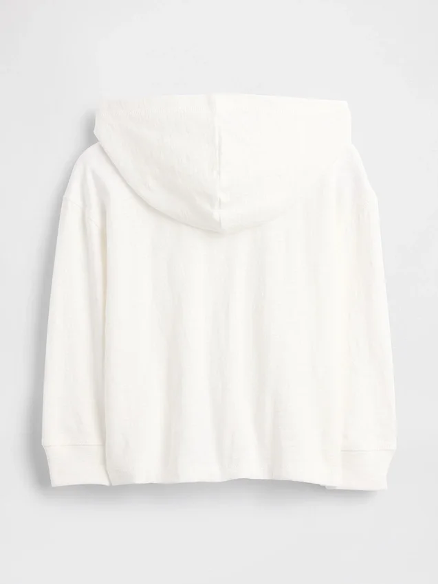 Τ-shirt με κουκούλα από βιολογικό βαμβάκι για βρέφη & νήπια