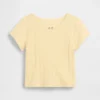 T-shirt με πλεκτό ύφασμα Pointelle για βρέφη & νήπια