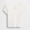 T-shirt με πλεκτό ύφασμα Pointelle για βρέφη & νήπια