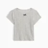 T-shirt με πλεκτό ύφασμα Pointelle για βρέφη & νήπια