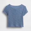 T-shirt με πλεκτό ύφασμα Pointelle για βρέφη & νήπια