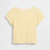 T-shirt με πλεκτό ύφασμα Pointelle για βρέφη & νήπια
