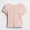 T-shirt με πλεκτό ύφασμα Pointelle για βρέφη & νήπια