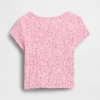 T-shirt με πλεκτό ύφασμα Pointelle για βρέφη & νήπια