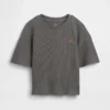 T-shirt με πλέξη «waffle» για βρέφη & νήπια