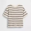 T-shirt με πλέξη «waffle» για βρέφη & νήπια