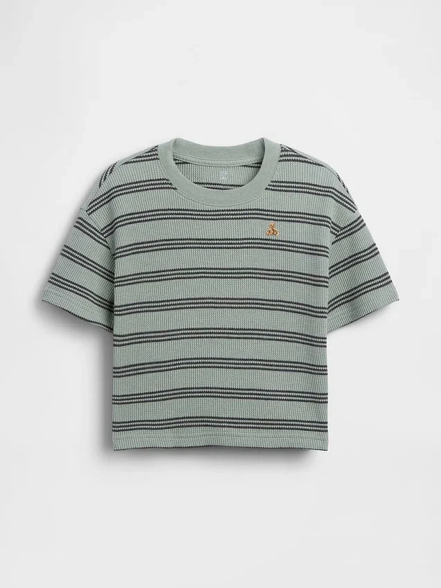T-shirt με πλέξη «waffle» για βρέφη & νήπια
