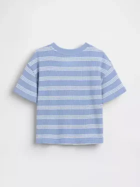 T-shirt με πλέξη «waffle» για βρέφη & νήπια