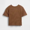 T-shirt με πλέξη «waffle» για βρέφη & νήπια