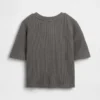 T-shirt με πλέξη «waffle» για βρέφη & νήπια