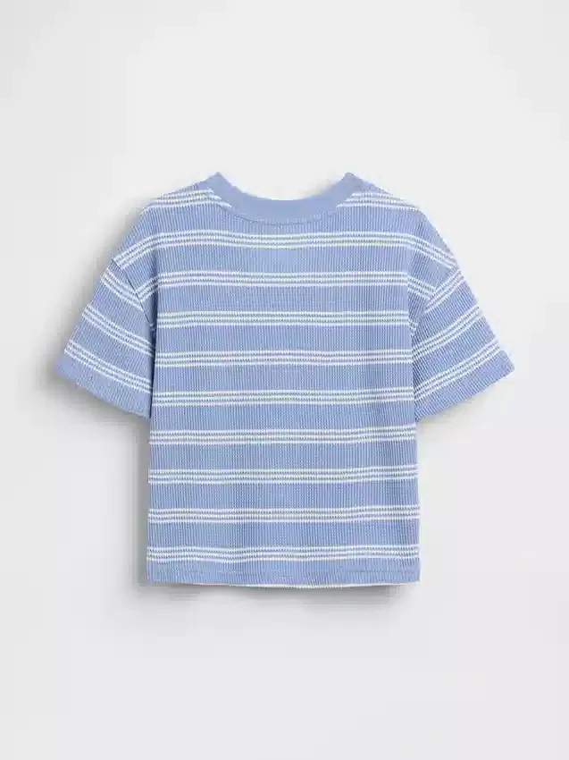 T-shirt με πλέξη «waffle» για βρέφη & νήπια