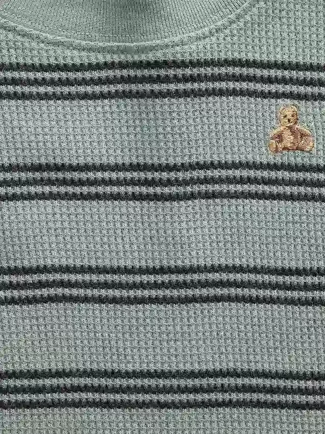 T-shirt με πλέξη «waffle» για βρέφη & νήπια