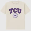 T-shirt με το σκοτεινό γραφικό της πανεπιστημιακής σφραγίδας του TCU (Texas Christian University)