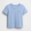 Τ-shirt με τσέπη για βρέφη & νήπια, σε συνδυασμό χρωμάτων