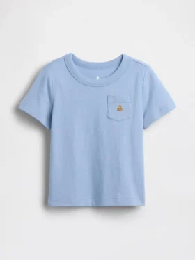 Τ-shirt με τσέπη για βρέφη & νήπια, σε συνδυασμό χρωμάτων