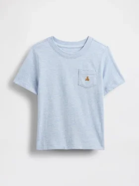 Τ-shirt με τσέπη για βρέφη & νήπια, σε συνδυασμό χρωμάτων