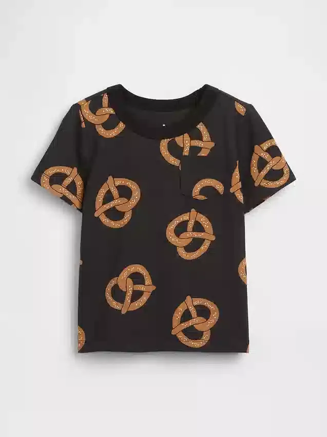 Τ-shirt με τσέπη για βρέφη & νήπια, σε συνδυασμό χρωμάτων