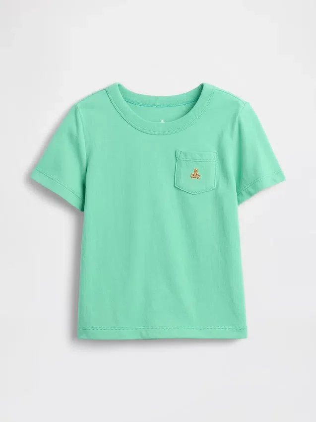 Τ-shirt με τσέπη για βρέφη & νήπια, σε συνδυασμό χρωμάτων