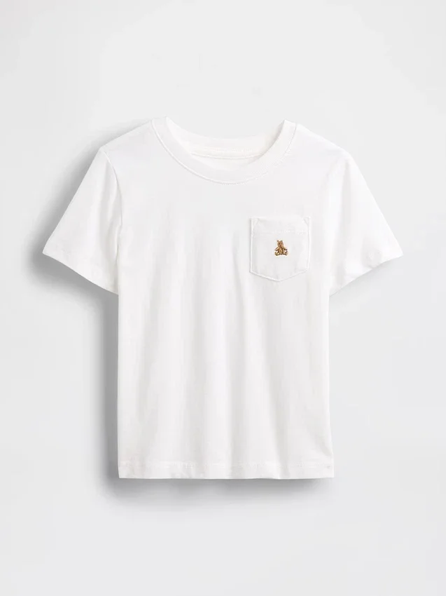 Τ-shirt με τσέπη για βρέφη & νήπια, σε συνδυασμό χρωμάτων